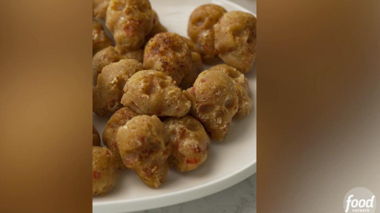 Mini Skull Pepperoni Pizza Bites