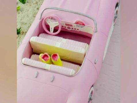Barbie Car Cake
