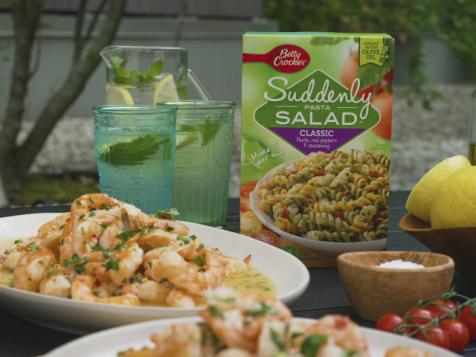 Shrimp Scampi with Pasta Salad
