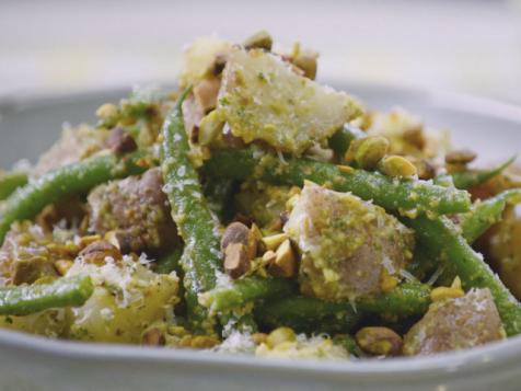 Potato and String Bean Salad with Fresh Pistachio Pesto