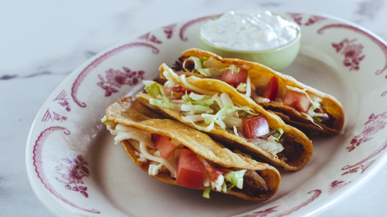 Fried Chicken Verde Taco