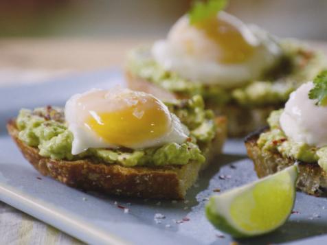 Microwave Poached Eggs with Avocado Toast