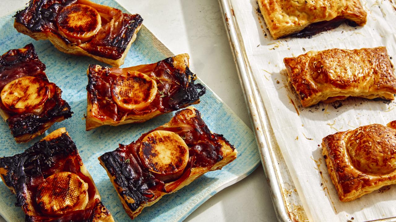 Prosciutto and Brie Upside-Down Pastries