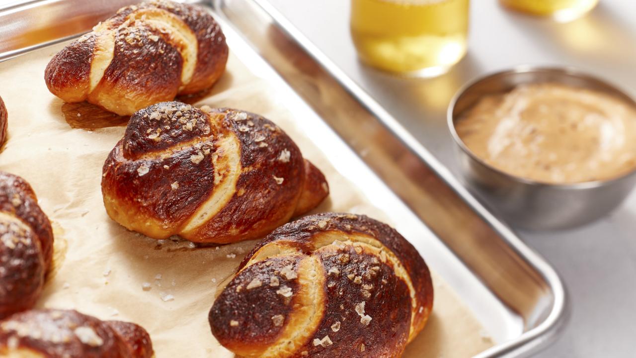 Pretzel Focaccia with Beer Cheese