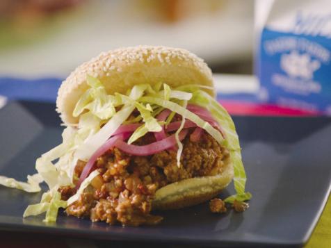 Pork Sloppy Joes with Pickled Onions