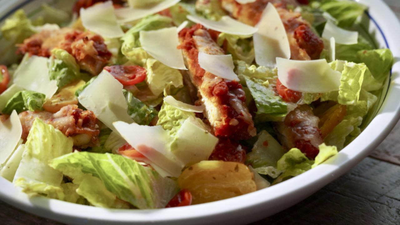 Chicken Parm Caesar Salad