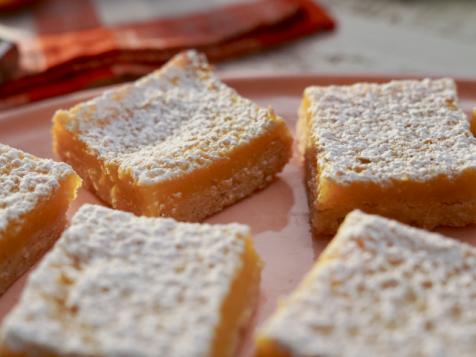 Orange Bars with Sesame Crust
