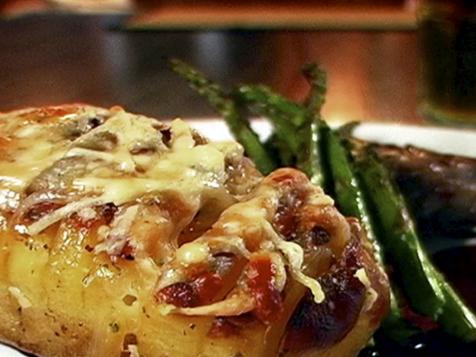 Three Cheese Hasselback Potatoes