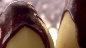 Chocolate-Sauced Poached Pears