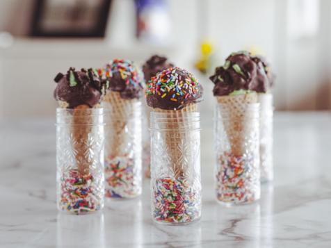 Homemade Dipped Cones