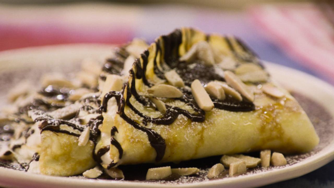 Crêpes with Lemon Ricotta and Very Dark Chocolate