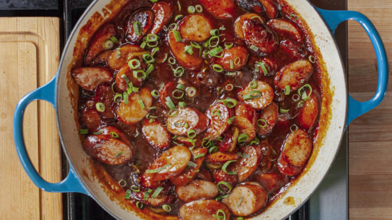 BBQ Peach Smoked Sausage