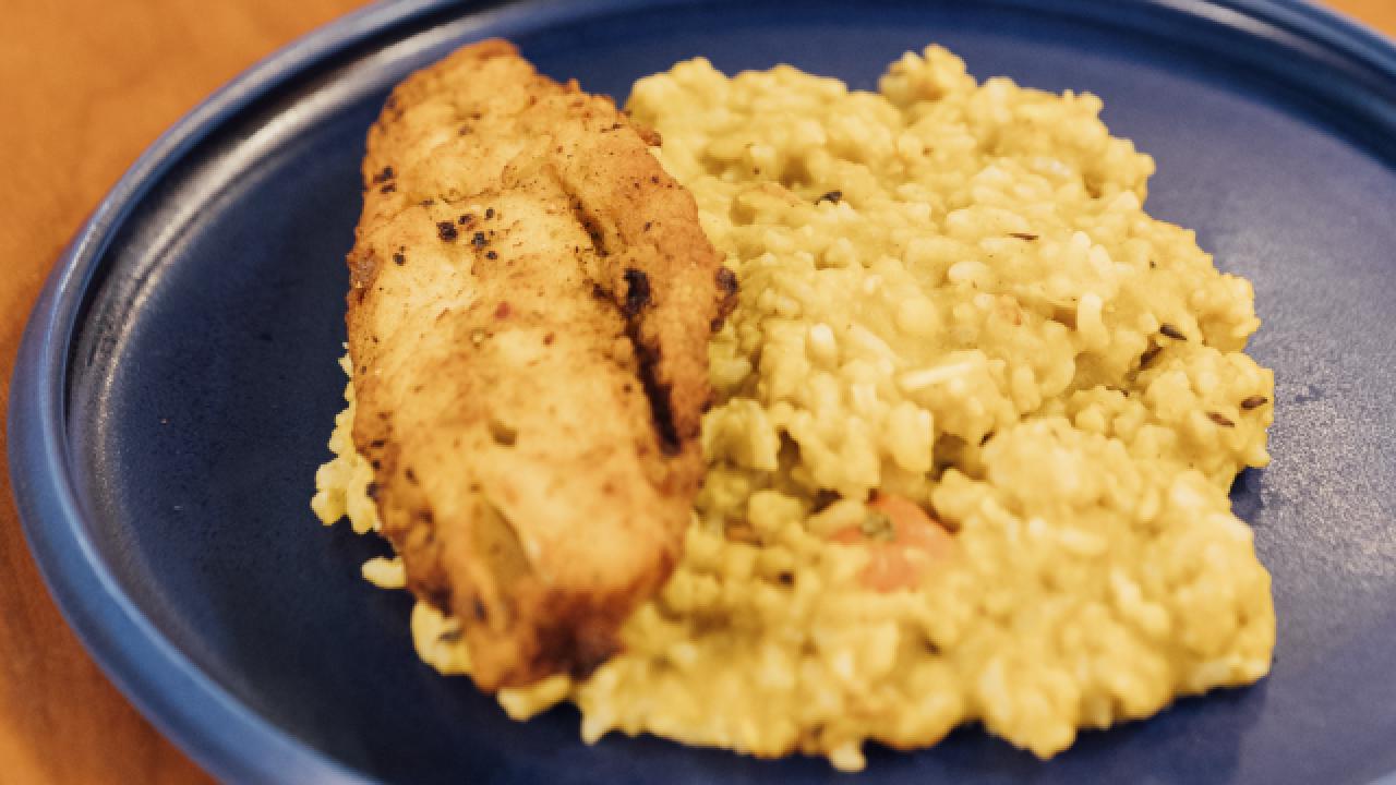 Guyanese Kitchri with Fried Butter Fish Food Network