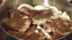 Apple and Onion Pork Chops