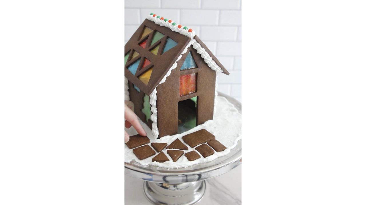 Stained Glass Gingerbread House
