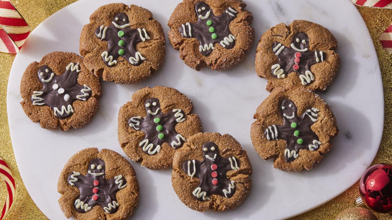 Gingerbread Thumbprint Cookies