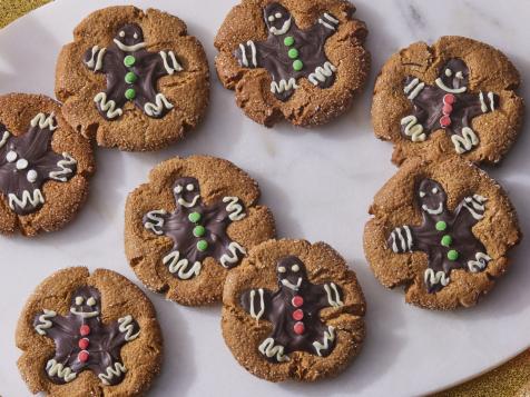 Gingerbread Thumbprint Cookies