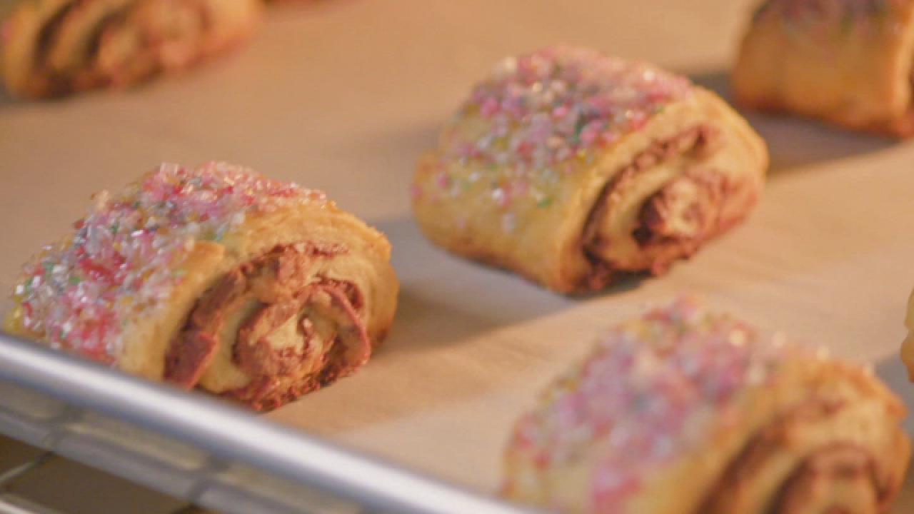 Chocolate Halva and Orange Walnut Rugelach