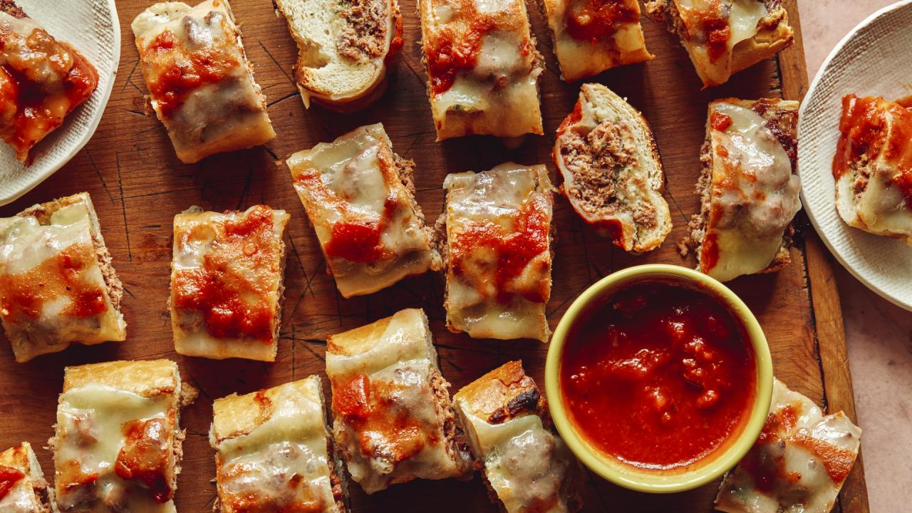 Garlic Bread Meatball Sub