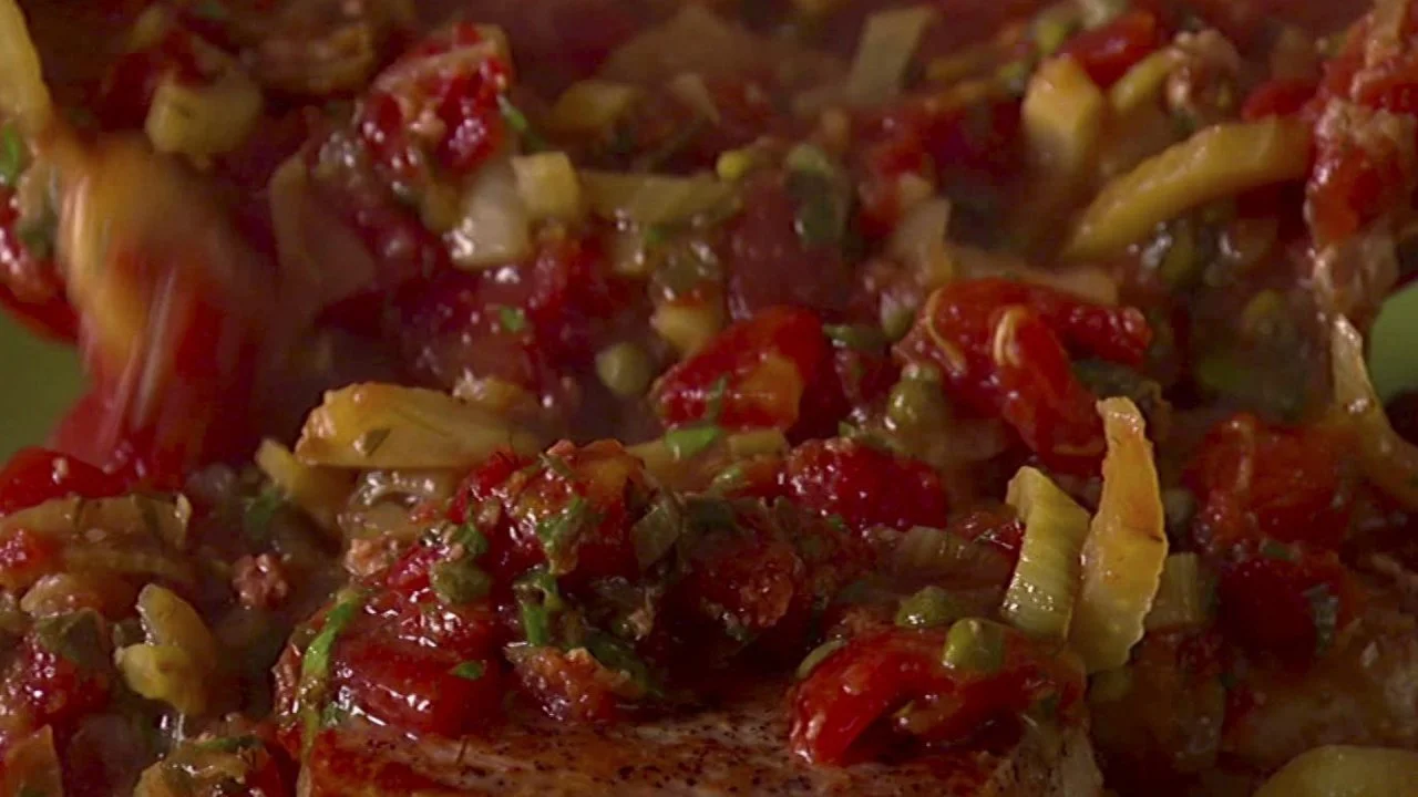 Fennel and Caper Pork Chops