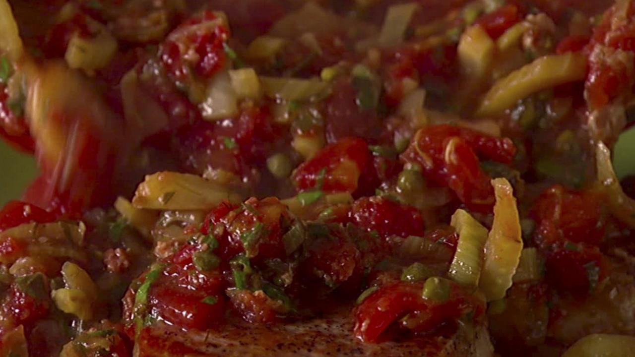 Fennel and Caper Pork Chops