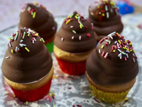 Chocolate PB and Strawberry J Cupcakes