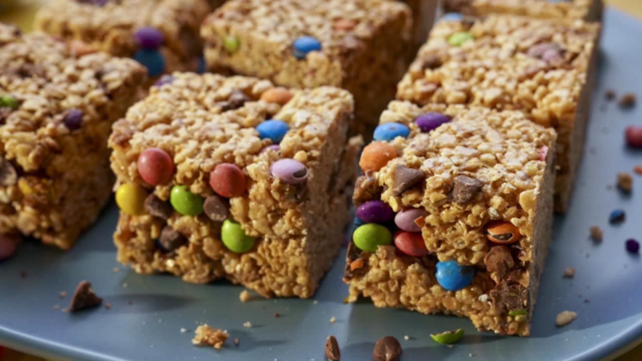 Monster Cookie Crispy Rice Treats