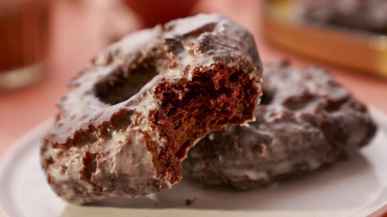Chocolate Cardamom Cake Donuts