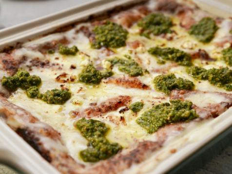Zucchini Feta Pesto Lasagna