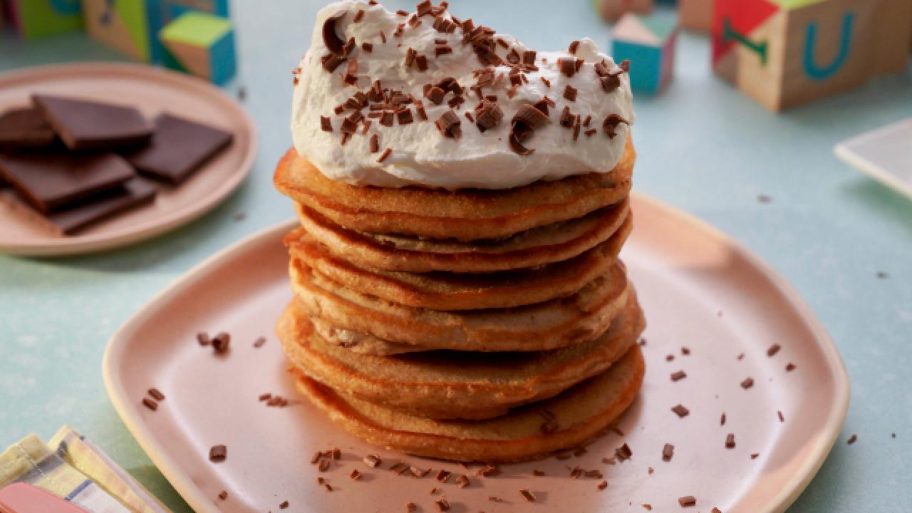 Chocolate Chunk Peanut Butter Pancakes