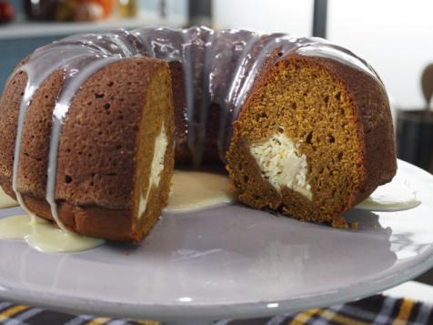 Pumpkin Bundt Cake with White Chocolate Glaze