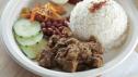 Nasi Lemak with Beef Rendang