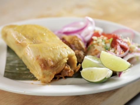 Chicken Tamales at Rinconcito Salvadoreño