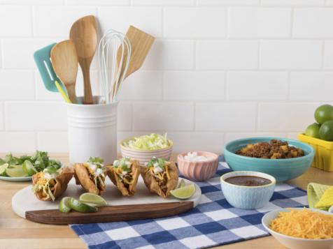Puffy Tacos with Picadillo Filling