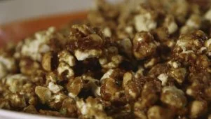 Coconut Curry Caramel Corn