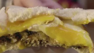 Scrapple and Egg Sandwich