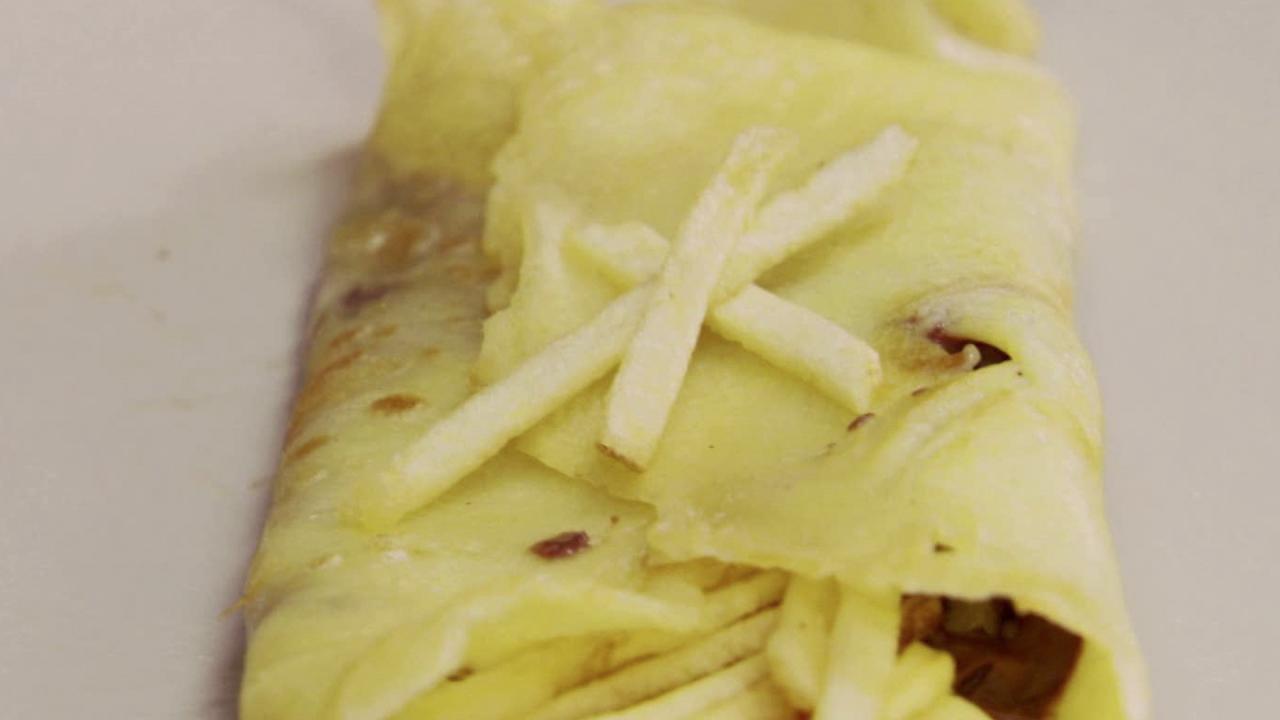 Banana Potato Straw Crepes