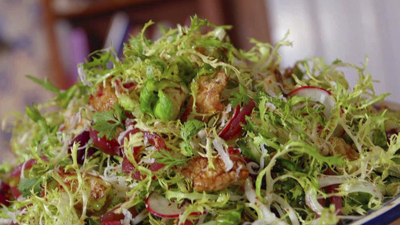 Fried Brussels Sprout Salad