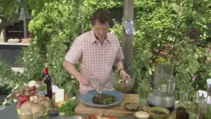Grilled Chicken Breasts with Shiitake Mushroom Vinaigrette