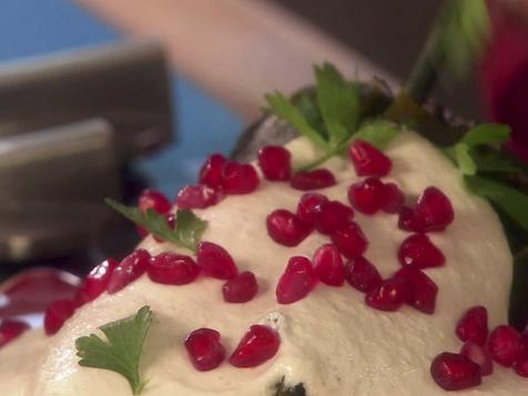 Stuffed Poblano Chiles in a Creamy Walnut Sauce