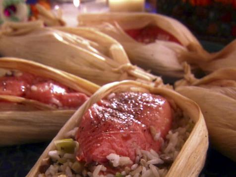 Marcela's Salmon in Corn Husks