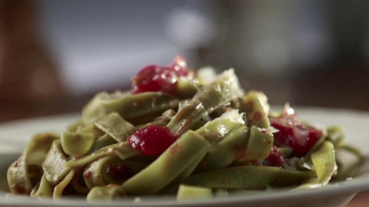 Rachael's Spinach Tagliatelle