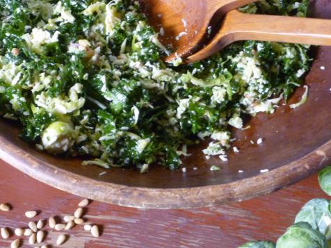 Kale and Brussels Sprout Salad