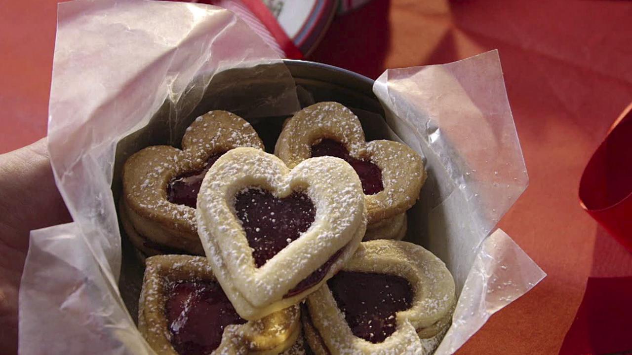 Jam-Filled Heart Cookies