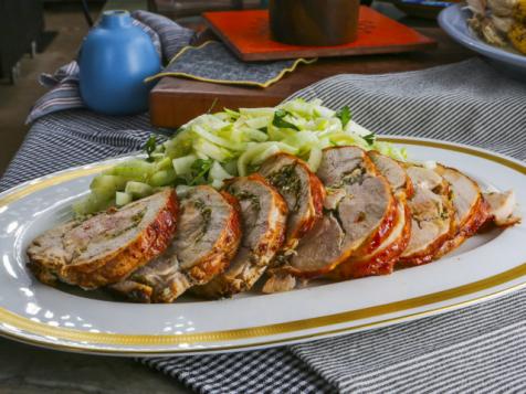 Turkey Porchetta with Fennel Apple Salad