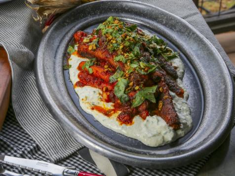Gochujang Miso Glazed Carrots with Yogurt Sauce
