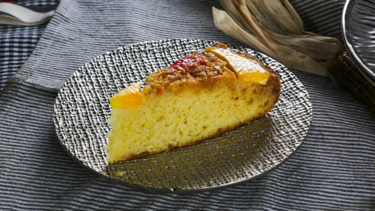 Chile Mango Upside-Down Cake