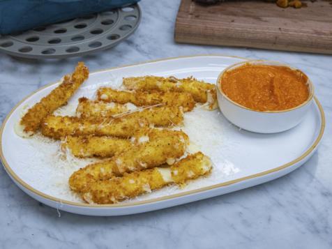 Mozzarella Sticks with Creamy Tomato Sauce