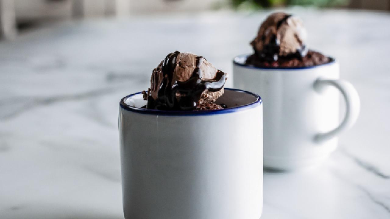 Cherry Chocolate Mug Cake