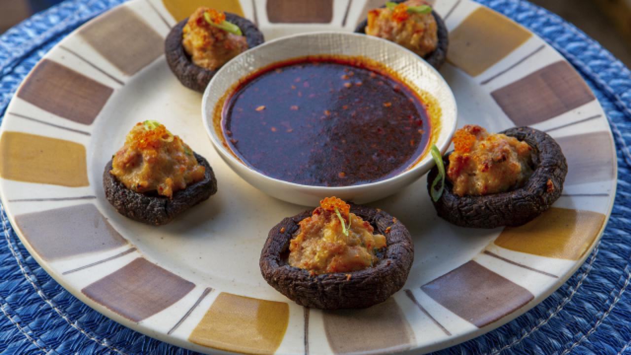 Shumai Stuffed Mushrooms